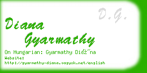 diana gyarmathy business card